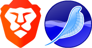 The icons for Brave and SeaMonkey.