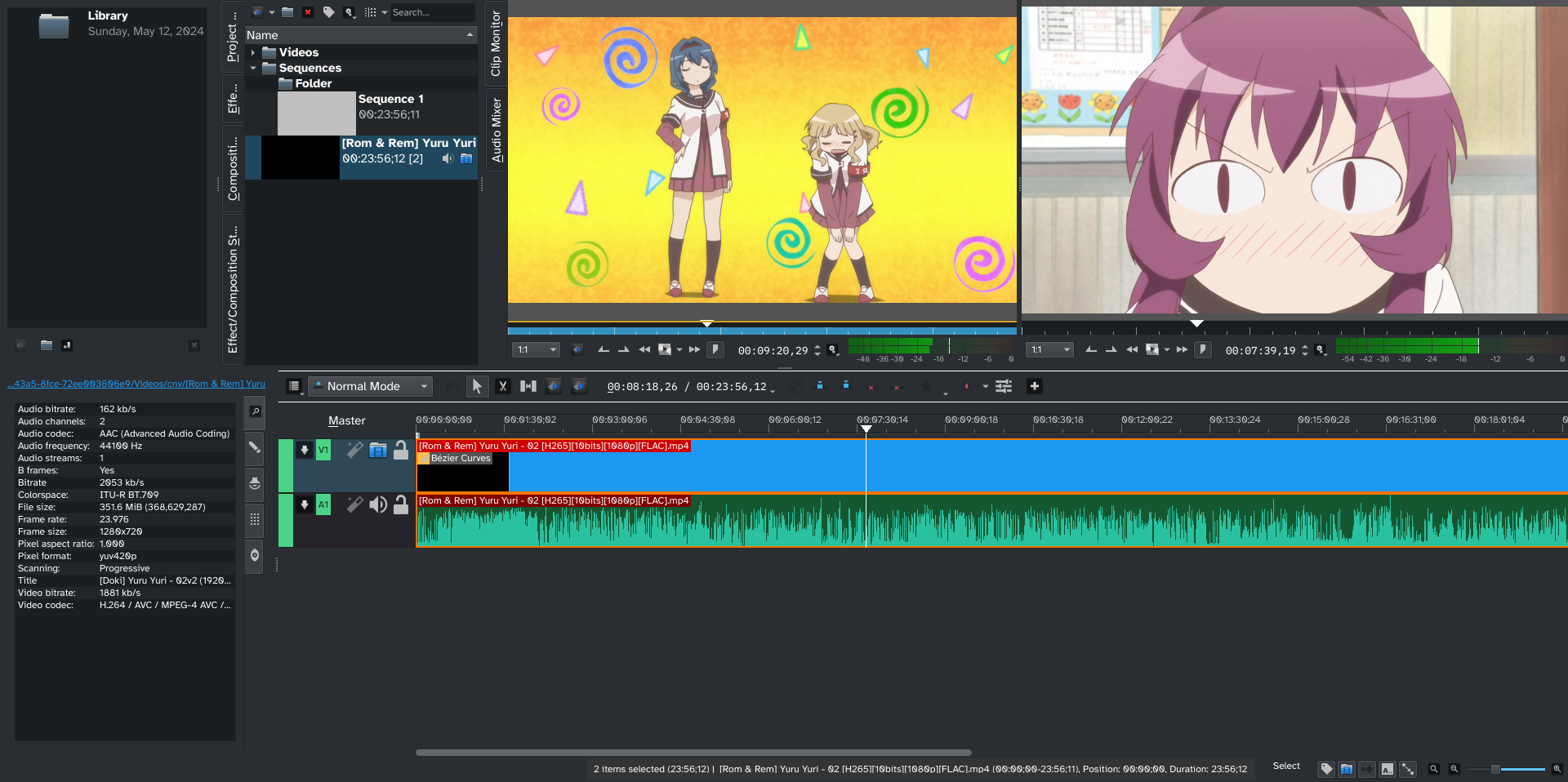 A Screenshot of Avid Media Composer v2024