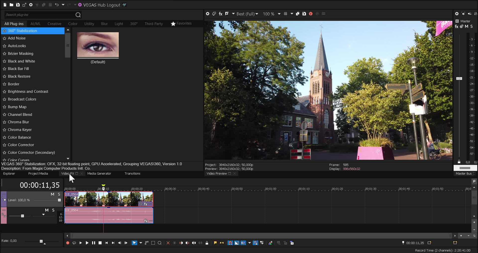 A Screenshot of Vegas Pro 21